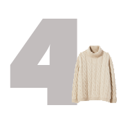 [decorative icon] 4 with sweater