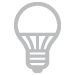 LED Light Bulb gray icon