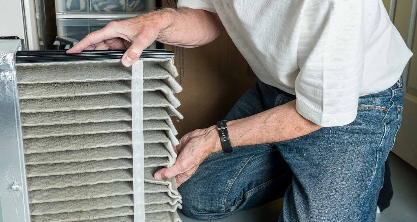 Changing a furnace filter