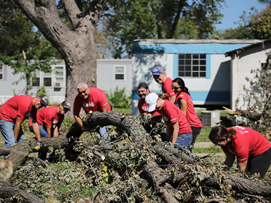 CARES Derecho Storm Clean up