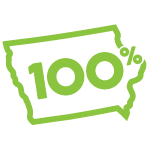 100% Renewable Energy Icon