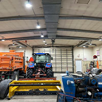 Tractor garage