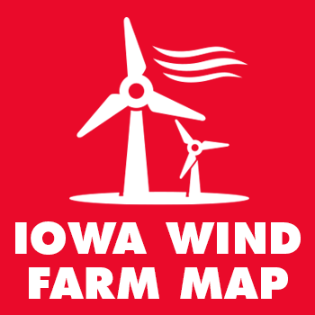 Iowa Wind Farm Map