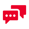 [DECORATIVE] red speech bubbles